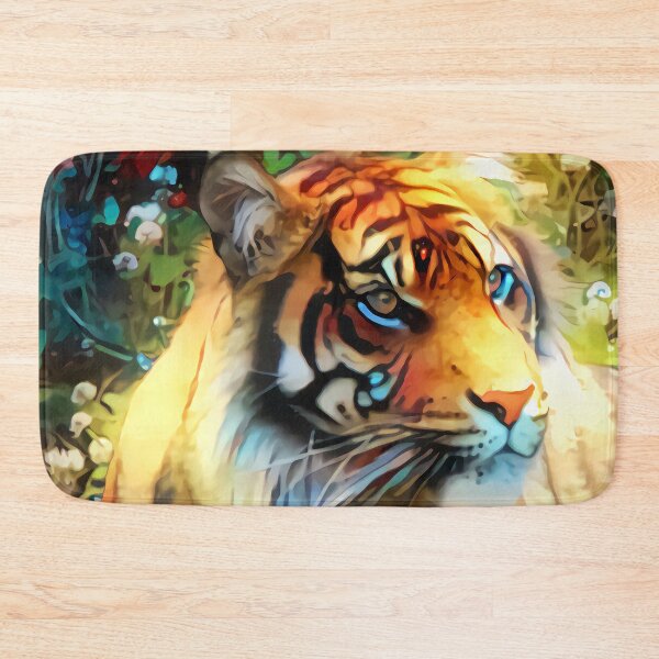 Item preview, Clover Blossom Tigress designed and sold by Zemracreative.