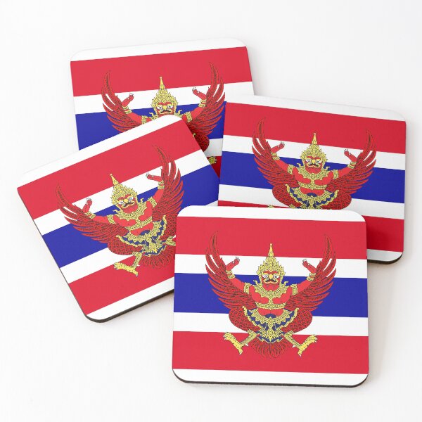 Item preview, Thailand coat of arms flag designed and sold by AidanMDesigns.
