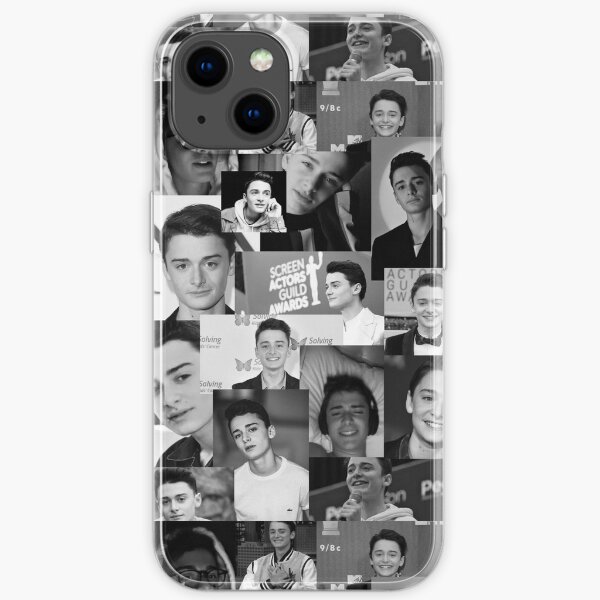 Black and White Noah Schnapp iPhone Soft Case