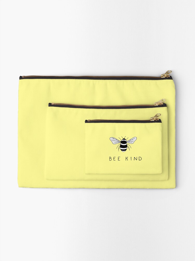 Alternate view of bee kind Zipper Pouch