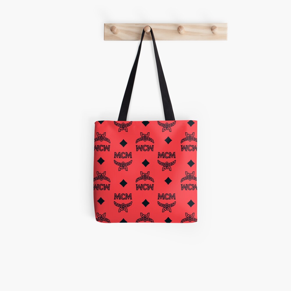 mcm red tote