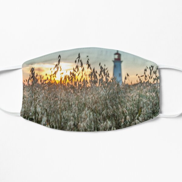 Le phare de l'Anse à la Cabane au coucher de soleil Masque sans plis