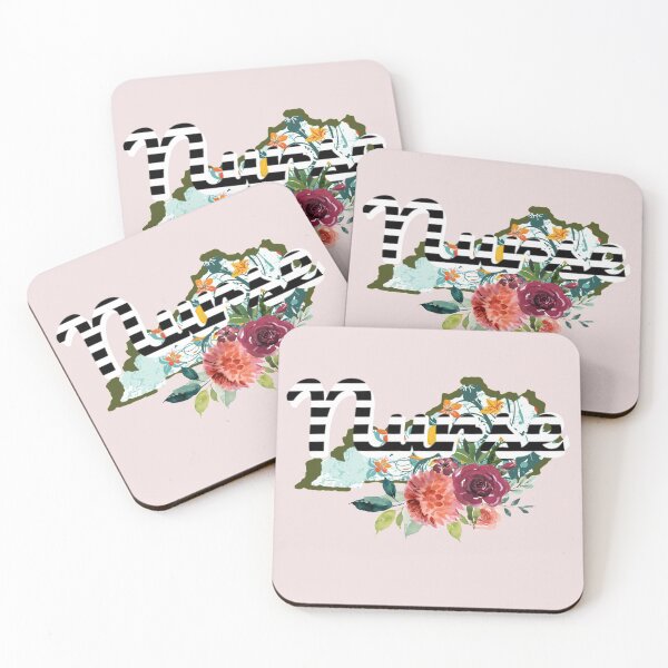 Item preview, Kentucky Nurse Floral Watercolor designed and sold by AZGuzmans.