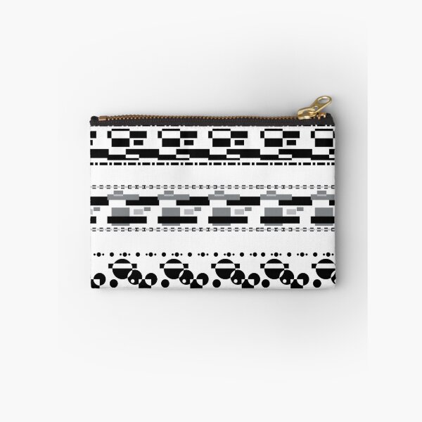 Item preview, Set of black and white ornamental geometric frieze border patterns. designed and sold by MysticaLink.