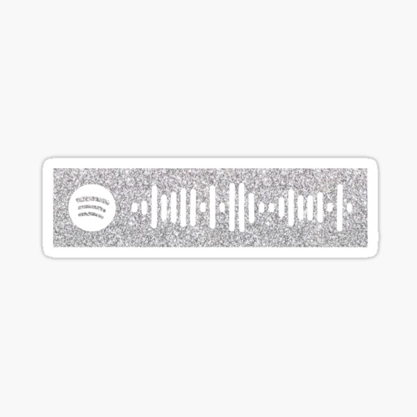 Mamma Mia! The Movie Soundtrack Cast of Mamma Mia The Movie Silver Glitter Spotify Code Sticker Sticker