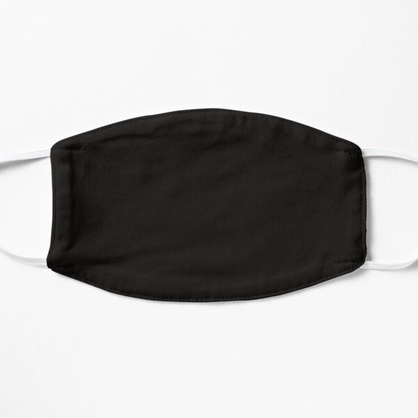 Deep Black Face Mask Flat Mask