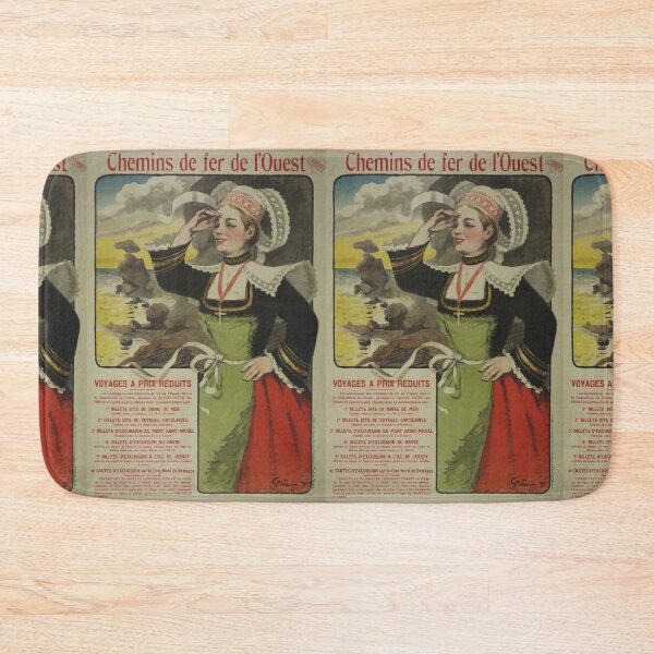 Item preview, Chemin de Fer de Ouest vintage travel poster designed and sold by stickart-marek.
