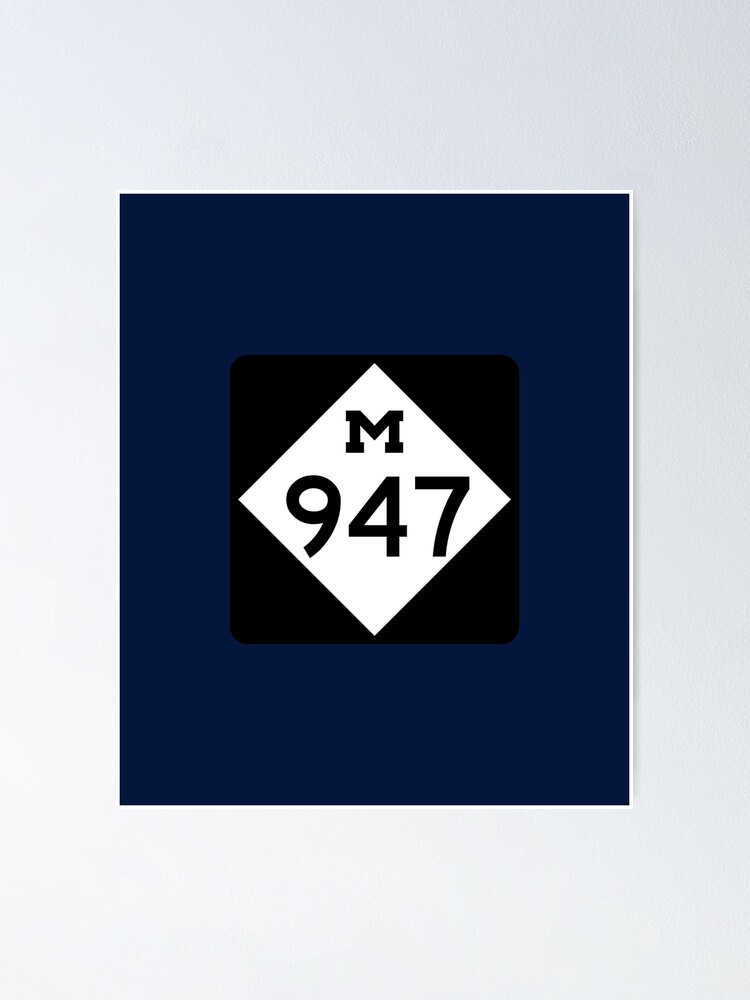 michigan-state-route-947-area-code-947-poster-by-srnac-redbubble