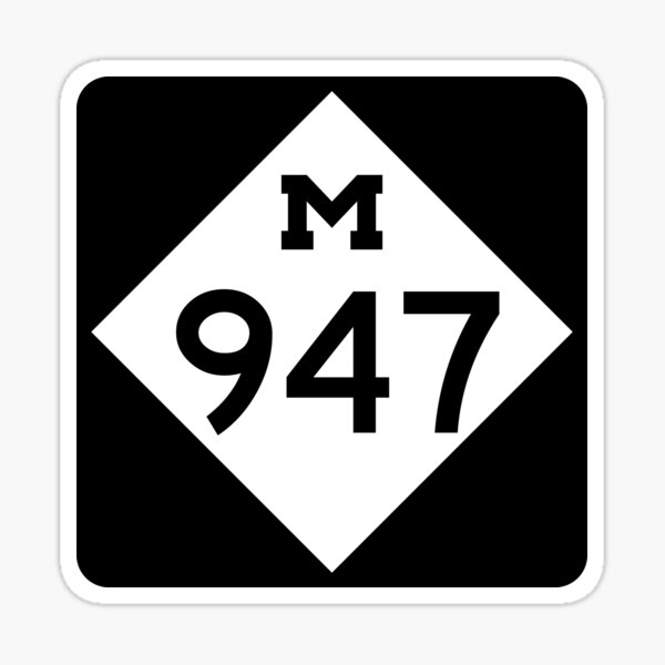 Michigan State Route 947 (Area Code 947)" Sticker By Srnac | Redbubble Michigan State Route 947 (Area Code 947)" Sticker By Srnac | Redbubble