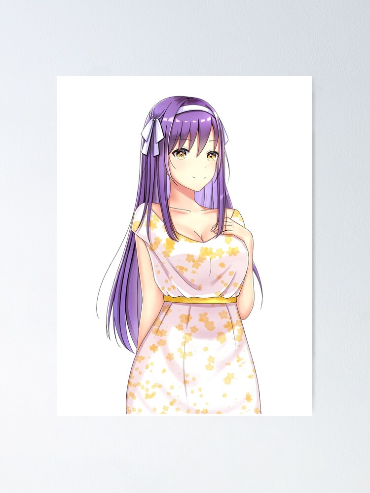 Póster «Chica anime con cabello morado» de liah0227 | Redbubble Póster «Chica anime con cabello morado» de liah0227 | Redbubble