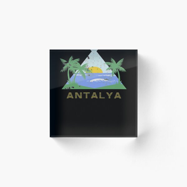 PALM BEACH Antalya City Beach Summer Holiday 100% Acrylic Block