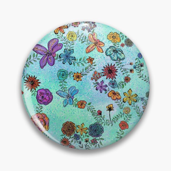 Item preview, Floral Design in blue designed and sold by marisa-paint.