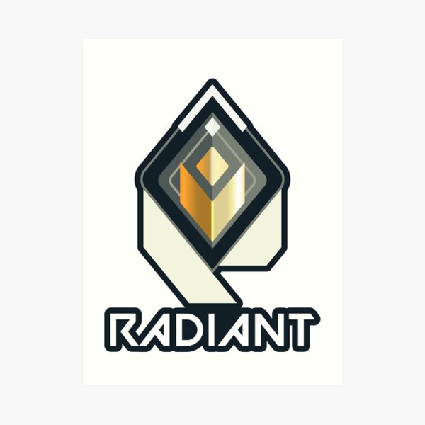 "Valorant Radiant Rank Player" Art Print by MrM0dZ | Redbubble