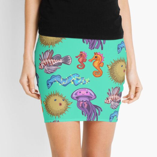 Cute Ocean Set Mini Skirt