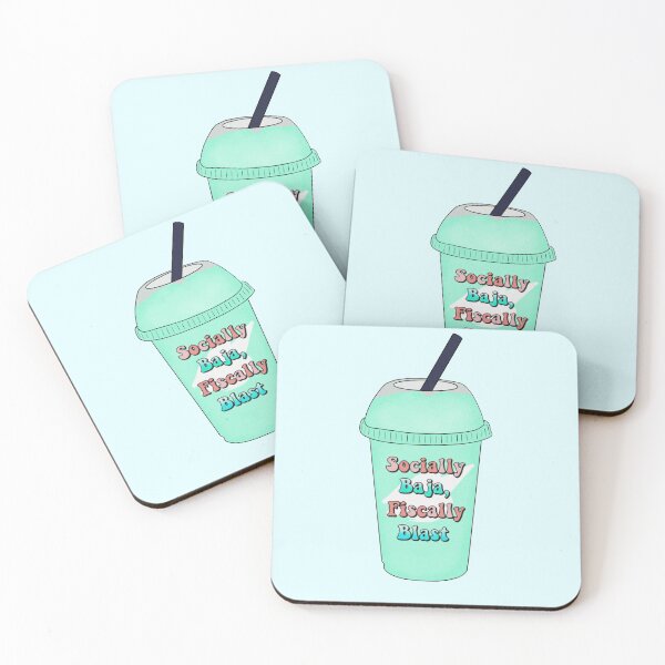 Item preview, socially baja, fiscally blast - baja blast  designed and sold by madebyshania.