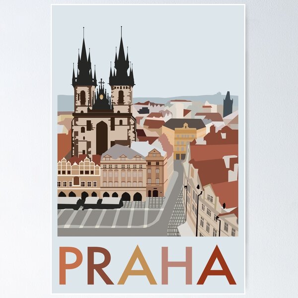 Item preview, Prague Cityscape  designed and sold by bymirabel.