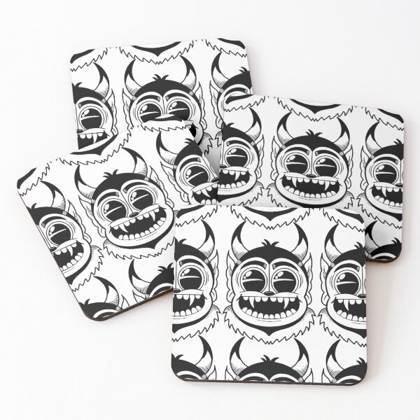 Item preview, Happy Devil Black and White designed and sold by kirbyartwork.