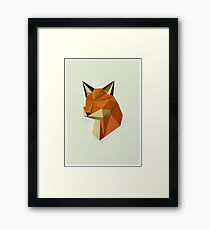Geometric Fox Framed Print