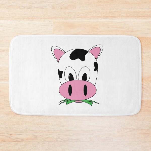 Item preview, Strawberry Pink Cow Eating Grass designed and sold by chanzds.