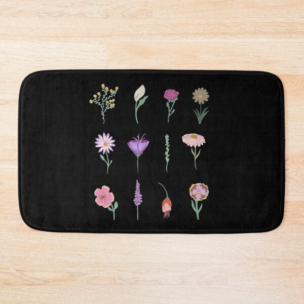 Item preview, Handpainted flower set (black) | Floral patterns  designed and sold by . Eazypanda ..