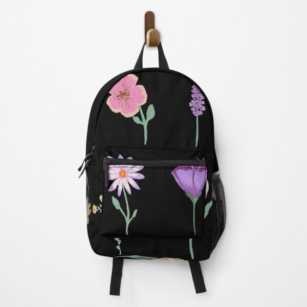 Item preview, Handpainted flower set (black) | Floral patterns designed and sold by . Eazypanda ..
