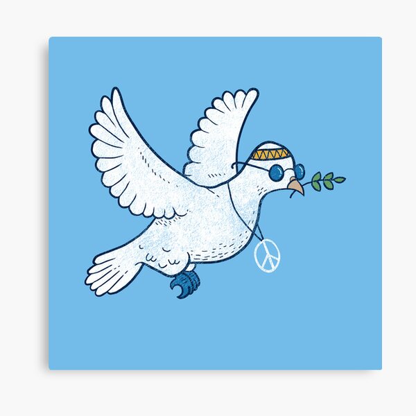 The Hippie Dove Canvas Print