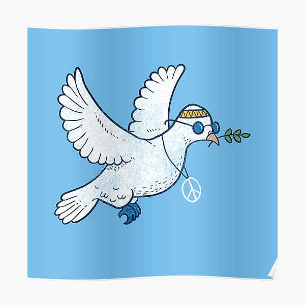 The Hippie Dove Poster
