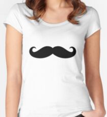 Mustache Women's Fitted Scoop T-Shirt