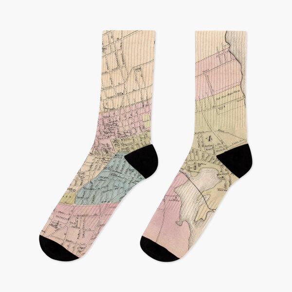 Item preview, Vintage Map of Fall River MA (1878) Spindle City designed and sold by BravuraMedia.