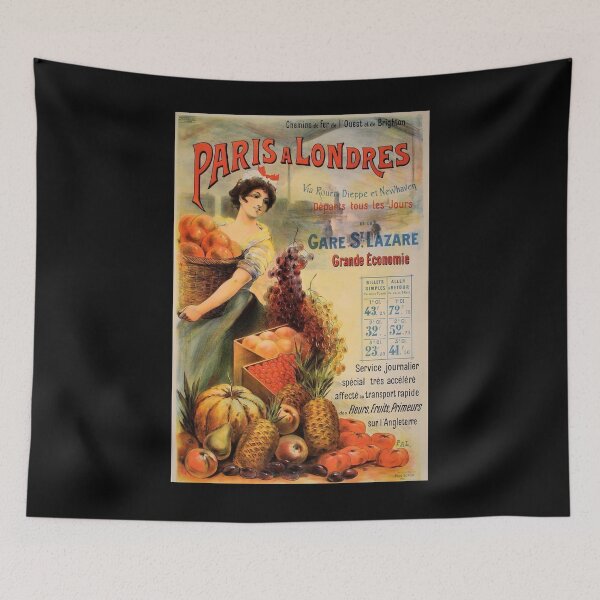 Item preview, OUEST Paris a Londres vintage travel poster designed and sold by stickart-marek.