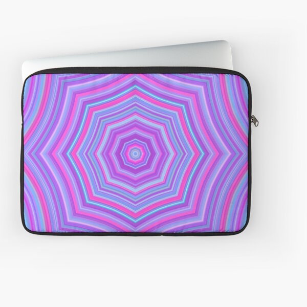 Colorful Web Pink Blue Laptop Sleeve