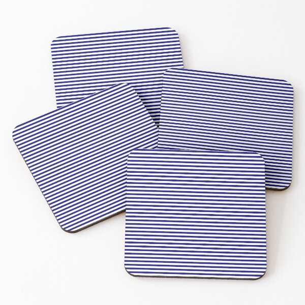 Item preview, Navy Blue Horizontal Stripes designed and sold by coverinlove.