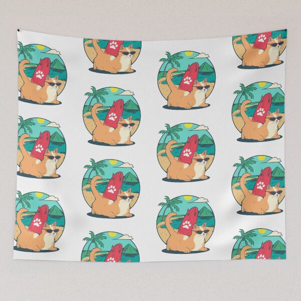 Item preview, cat on the beach designed and sold by Pride Art.