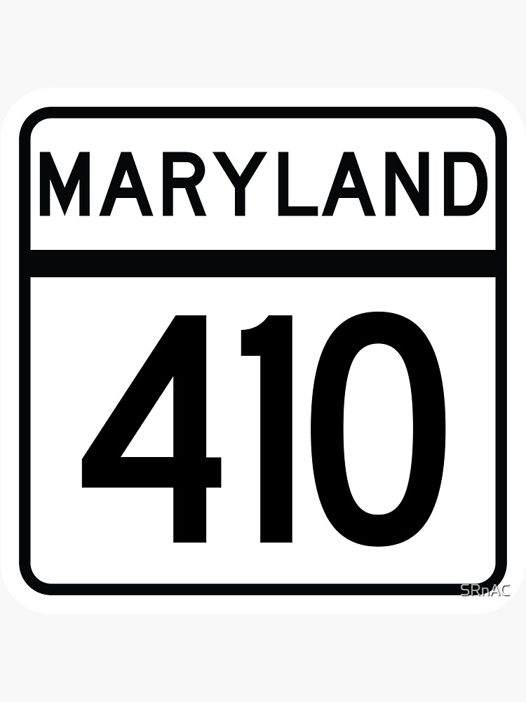 maryland-state-route-410-area-code-410-sticker-for-sale-by-srnac-redbubble