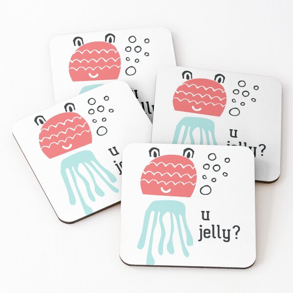 Item preview, Cute jelly fish: U jelly? (black text) designed and sold by Ofeefee.