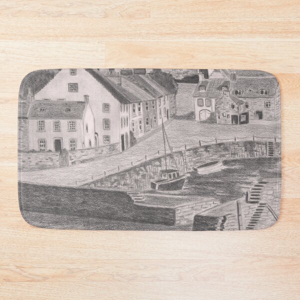 Item preview, Crail Harbour - Pencil Sketch designed and sold by Jan Palmer.