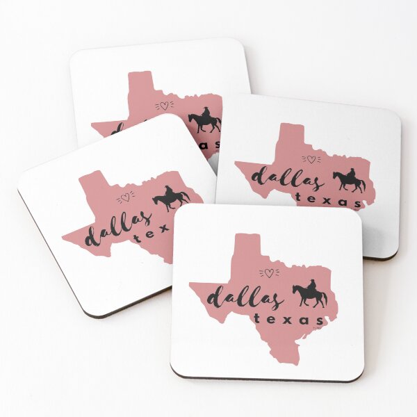 DALLAS TX Coasters (Set of 4)