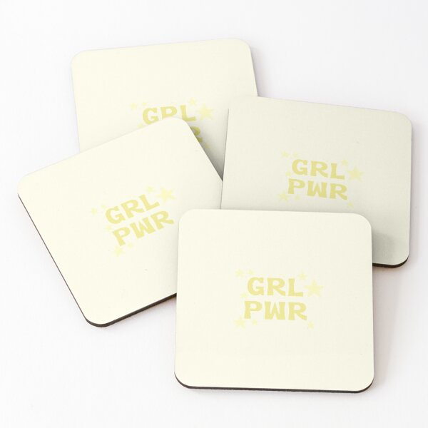 Item preview, GRL PWR Girl Power Yellow Star Design designed and sold by byemma.