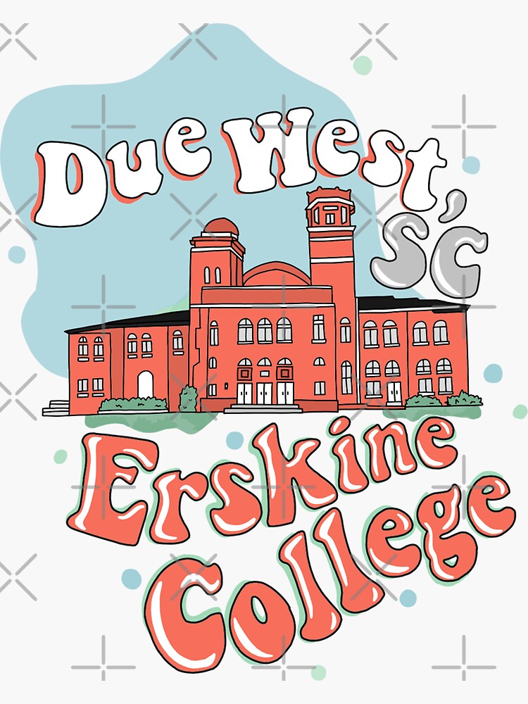 "Erskine College in Due West, SC" Sticker for Sale by lizziemedved