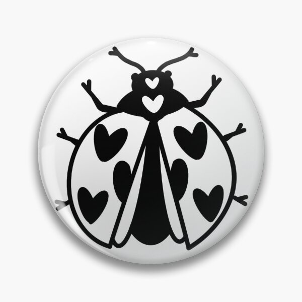 Item preview, ladybug love bug (black and white) designed and sold by Lauren Oeste.