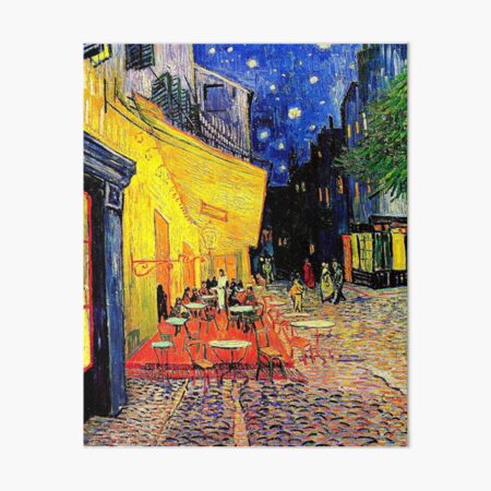 Item preview, 'The Cafe Terrace on the Place du Forum' by Vincent van Gogh | 'Cafe Terrace at Night'   designed and sold by Gascondi.