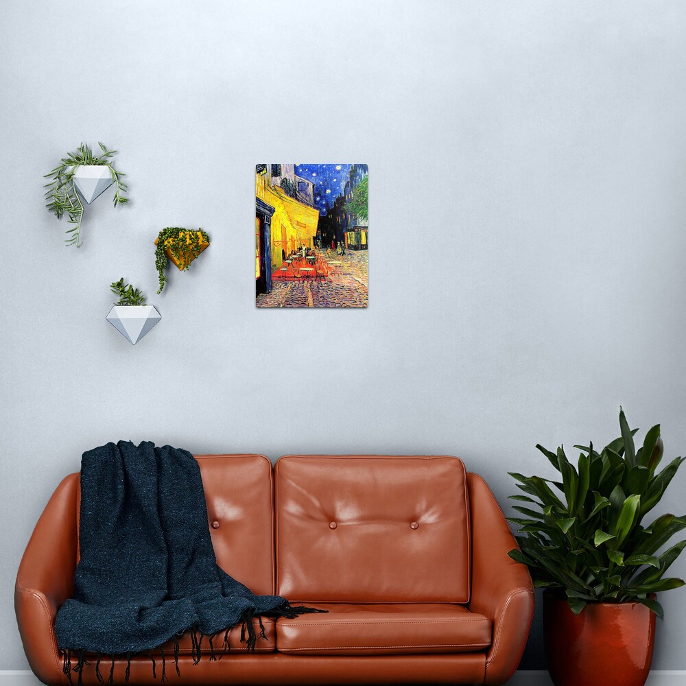 'The Cafe Terrace on the Place du Forum' by Vincent van Gogh | 'Cafe Terrace at Night' Metal Print
