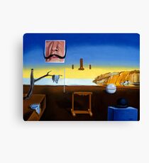 Dali's Mustache - Magritte's Bowler Canvas Print