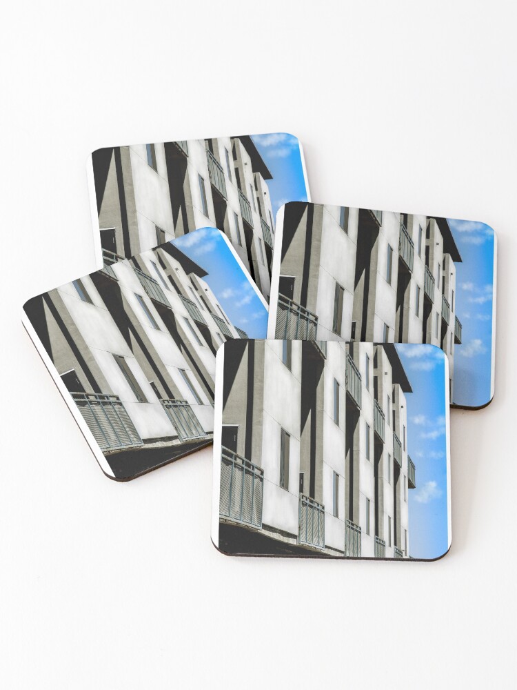 Thumbnail 1 of 5, Coasters (Set of 4), The building designed and sold by WilderDesignC.