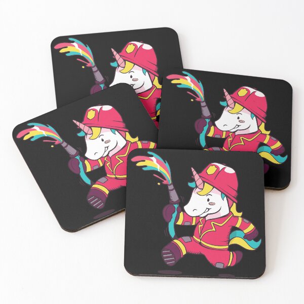 Item preview, Cute Unicorn Firefighter designed and sold by DavinciStore21.