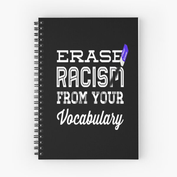 Item preview, Erase RACISM From Your Vocabulary Blue eraser designed and sold by Cool-Cat-POD.