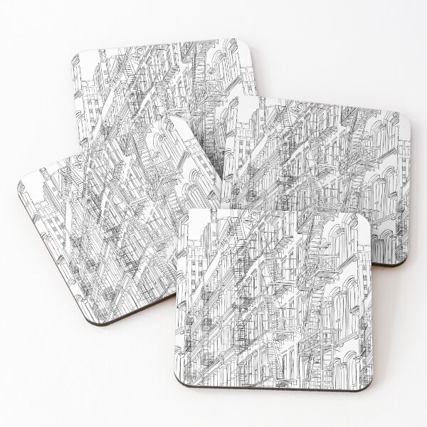 Item preview, West Village in Black + White designed and sold by Christina Fleming.