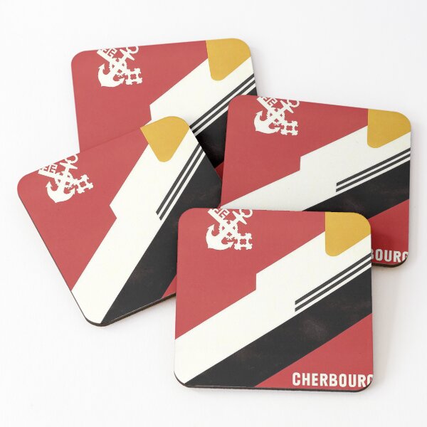 Item preview, Cherbourg New York vintage travel poster designed and sold by stickart-marek.