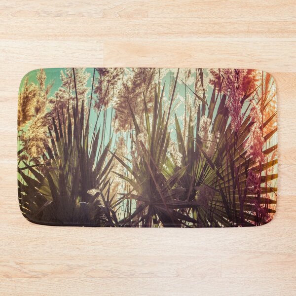 Item preview, Tropical Reeds and Palm Leafs - Canes Back Lighted with Sunset designed and sold by Vienewi.