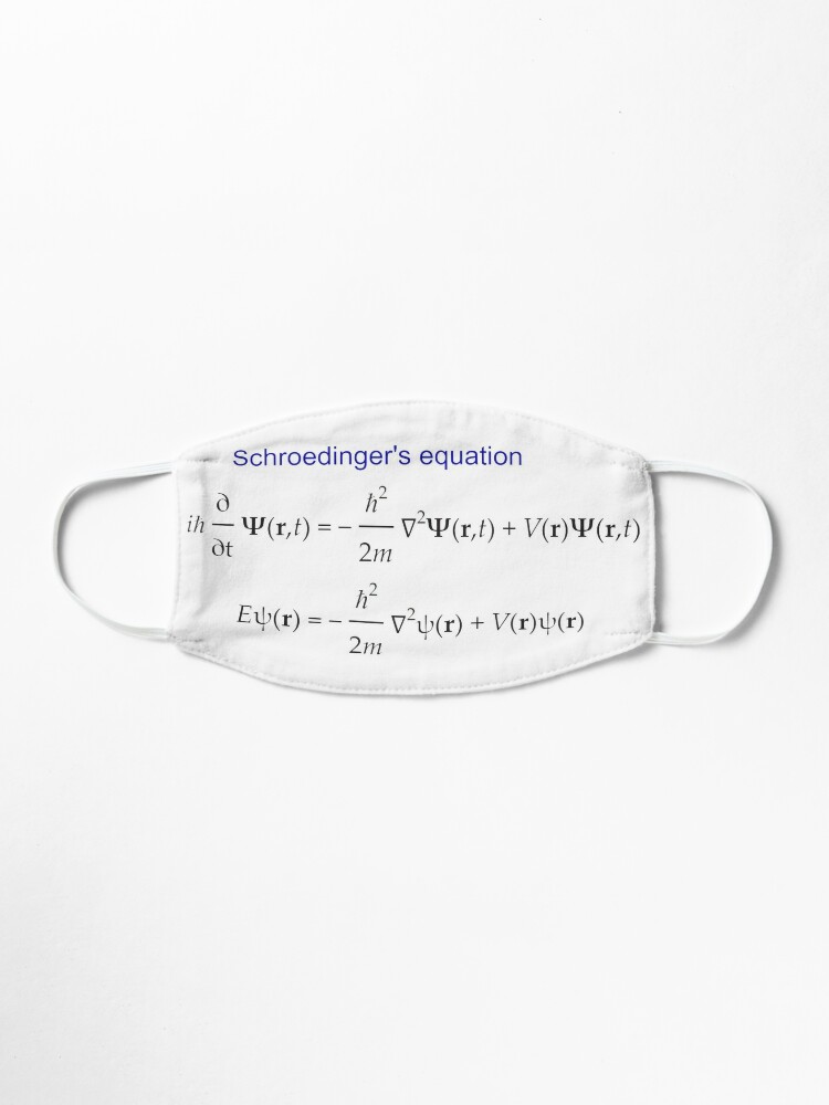 #Schrödinger #Equation, #Quantum #Physics, Wave Function, Quantum Mechanics Mask